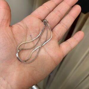 Vintage Monet double strand serpentine bracelet